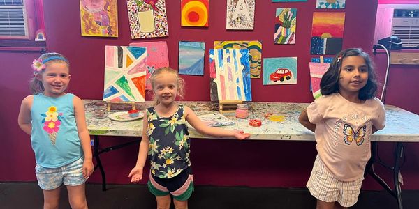 All Children's Art Center - little kids.. with their art creation