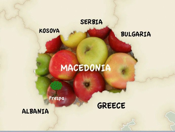Macedonia Apples Map