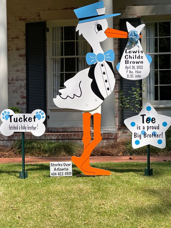 StorksOverAtlanta - Stork, Yard Signs, Announcement