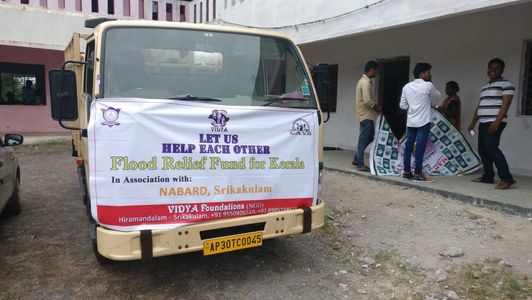 Flood Relief Fund for Kerala People being sending by VIDYA Foundations Volunteers
