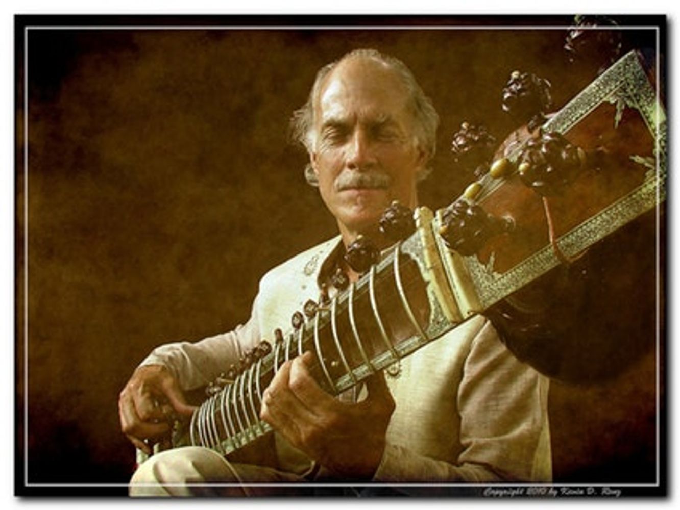 Peter Van Gelder sitar North India Classical music. Disciple of Ali Akbar Khan