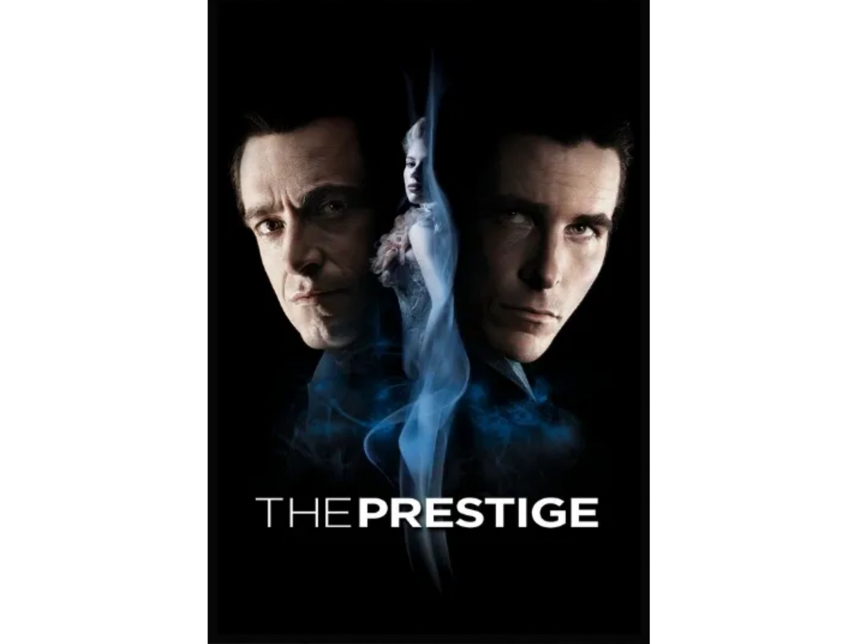 Christian Bale and Hugh Jackman star in Christopher Nolan's film, The Prestige.