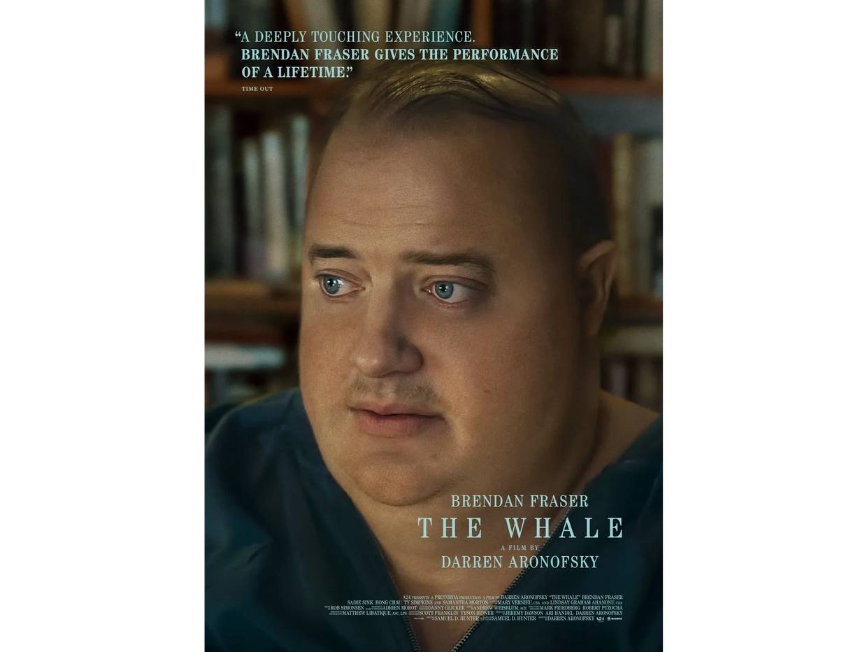 Brendan Fraser at his best in "The Whale."