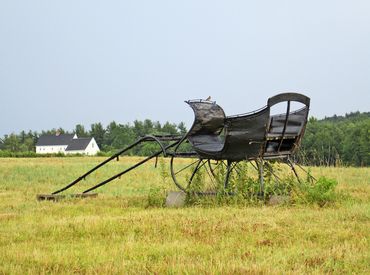 LeClaire Photography, Horse sleigh in field, horse sleigh, sleigh, Chris leClaire, New England field