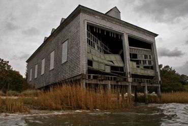 Christopher LeClaire Photography. Chatham Mass U.S. Coast Guard Boathouse Stage Island original.