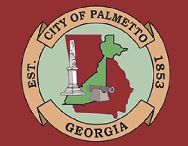 Seal of the City of Palmetto, Georgia, established 1853.