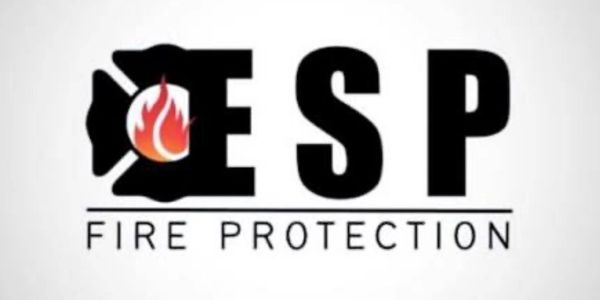 ESP Fire Protection logo with flame design