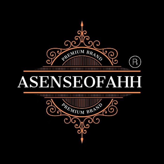 Elegant premium brand logo with intricate ornamental design and bold text.