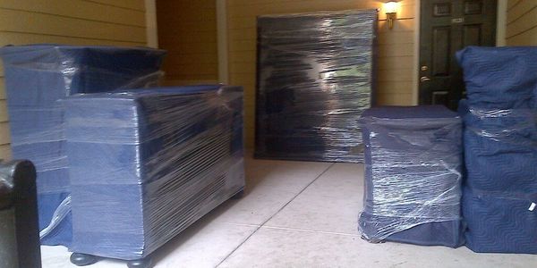 Furniture wrapped and padded for move Knoxville, TN