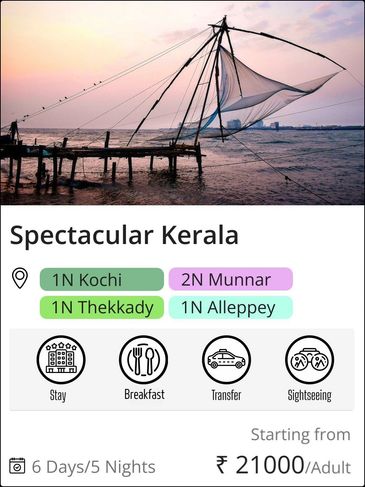 Kerala Tour packages 5 Nights