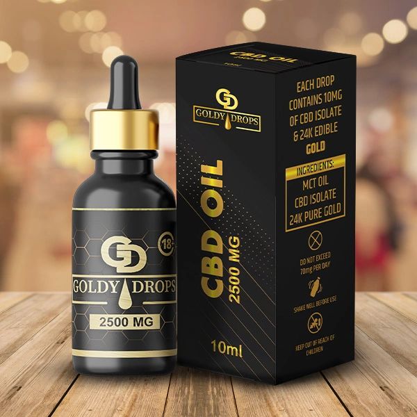 Goldy Drops 24K 10ml CBD OIl Buy now at wwwgoldydrop.com
