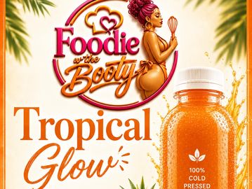 Tropical Glow cold-pressed juice.