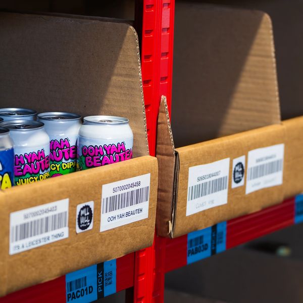 Craft beer fulfilment at Leicester warehouse with careful picking and packing of small batches