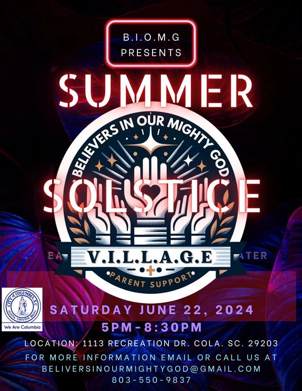 Summer Solstice Event we be a family fun 2nd day of summer event. It will be on June 22nd 5pm 8pm