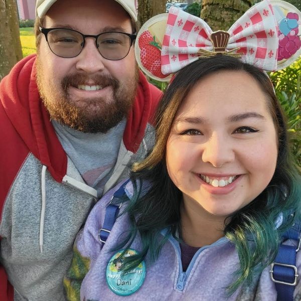 FTP Travel Specialist Dani with husband at Disney