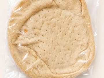 Packaged pita bread.