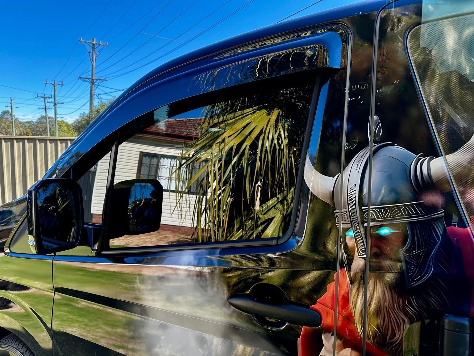 Toyota HiAce passenger side window tinted
