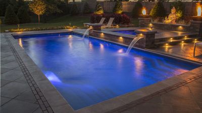 pool installed by armstrong pools & outdoors - milano