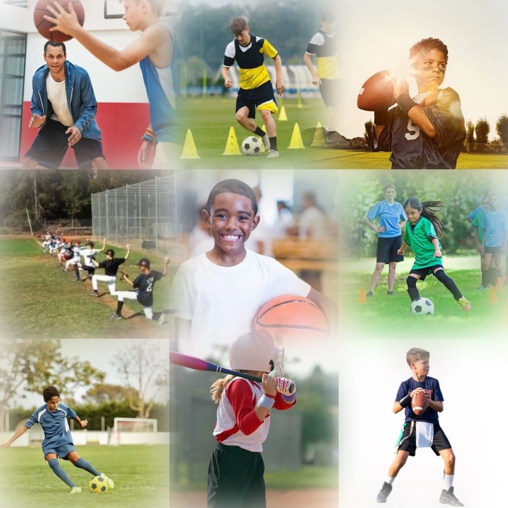 Children in sports class