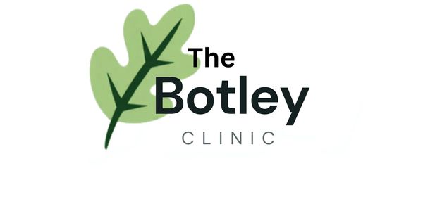 Logo of The Botley Clinic with a green leaf design.
