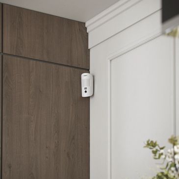 Indoor MotionCam installed in a home. 