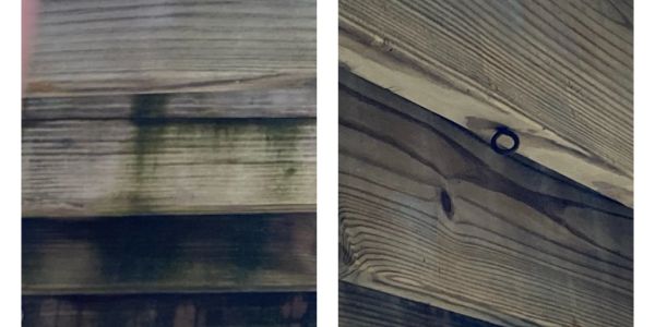 Before and after for Pressure treated wood