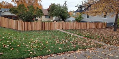 Custom cedar fencing