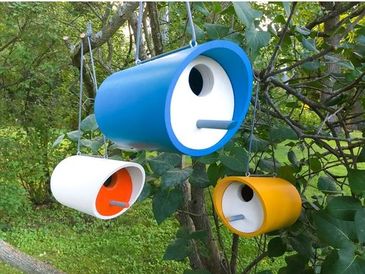 PVC bird houses