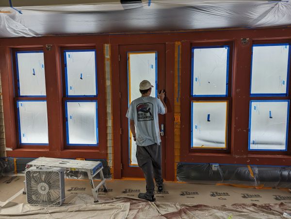 interior window repaint color change