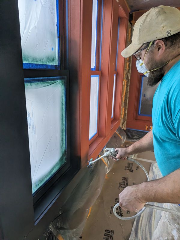 Window paint color change