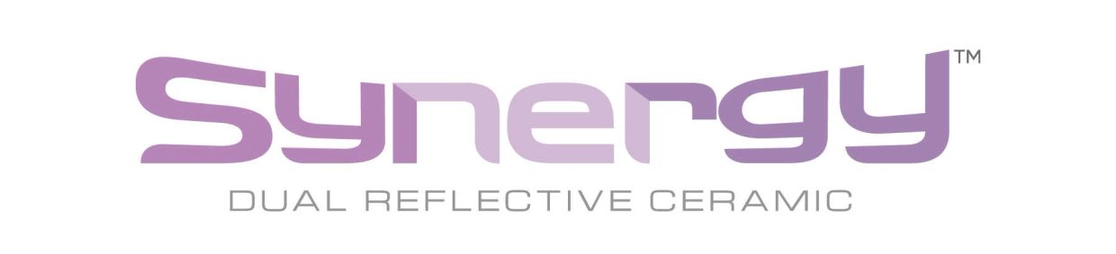 Synergy brand logo with tagline.