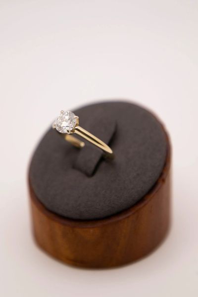 14kw 1ct LAB Diamond Solitaire