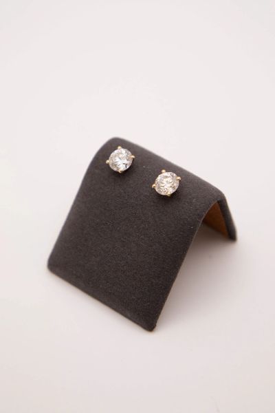 14ky 3cttw Lab diamond studs