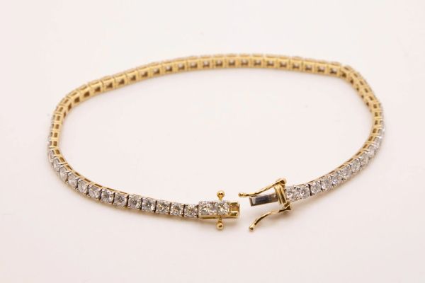 14ky 5ct LAB Diamond Tennis Bracelet