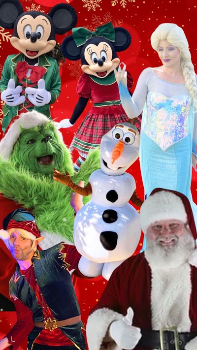 Orlando Christmas Characters for hire 