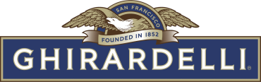 Ghirardelli logo with eagle and San Francisco text.