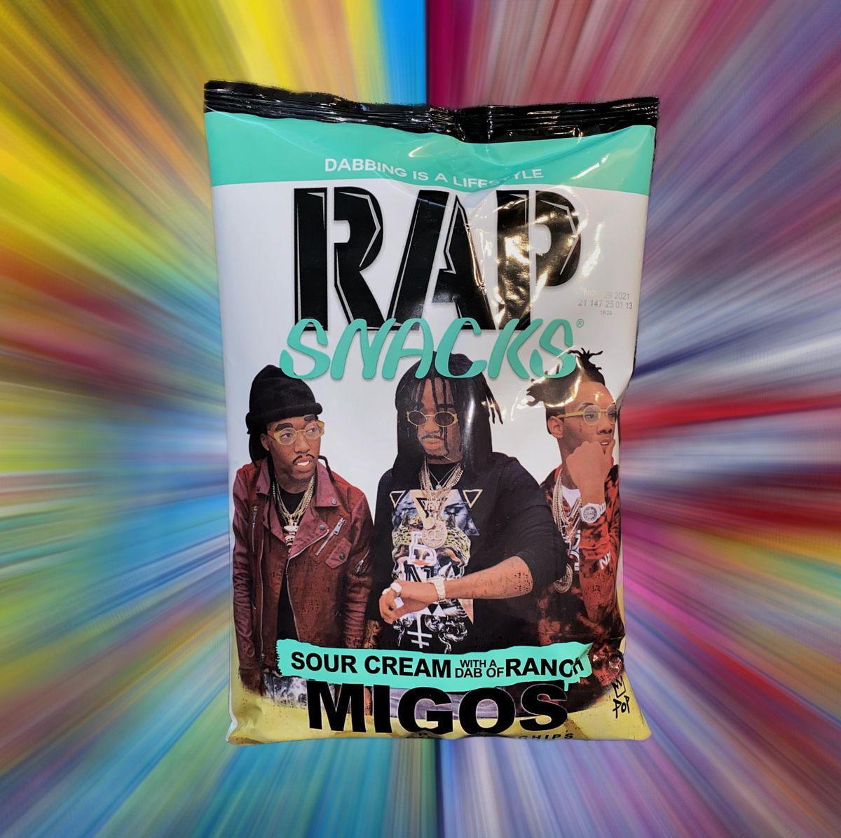 Rap Snacks Migos Sour Cream 'with a dab of' Ranch Crisps (71g)
