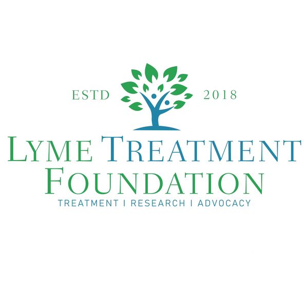 Logo of Lyme Treatment Foundation with tree and human figures.