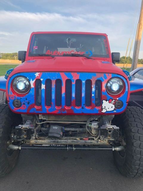 Blue Base Hello Kitty Jeep Grill Skin Blue Base Hello Kitty Jeep Grill Skin