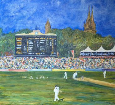 Adelaide Oval The long walk back back to the pavilion
