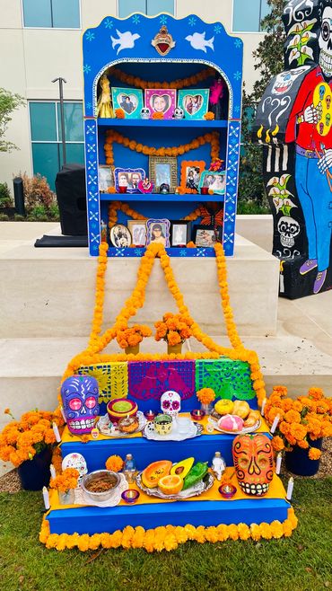 Custom Dia de Los Muertos Altar for Muertos Fest 2023 Press Conference