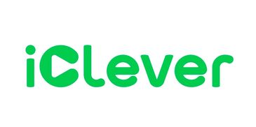 iClever green logo with playful font.