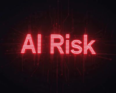 Image of Red letters "AI Risk"