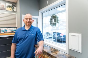 Jim, the owner of Da-Vals automotive mechanic shop in Lansdale, PA