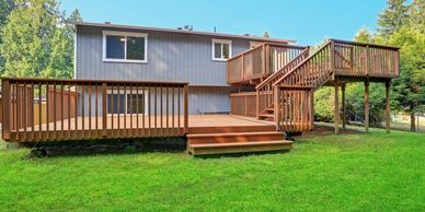 Multi Level Deck for maximum outdoor living space.