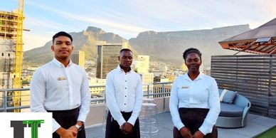 Urban Jungle Staff in front of Table Mountain