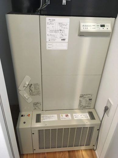 全館空調機の分解掃除