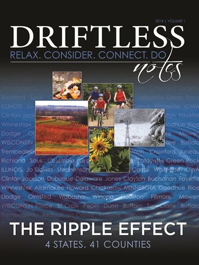 Cover of Print Publication Driftless Notes 2014/ Editor Julia Henley