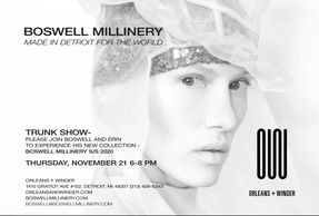 PLEASE JOIN ERIN AND BOSWELL TO EXPERIENCE HIS NEW COLLECTION!


thursday, november 21 6-8 pm
