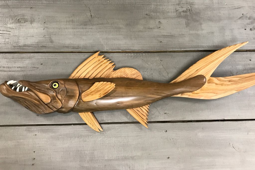 Sinker cypress scary fish created by Mitch Kilgore, ifishintrees.com